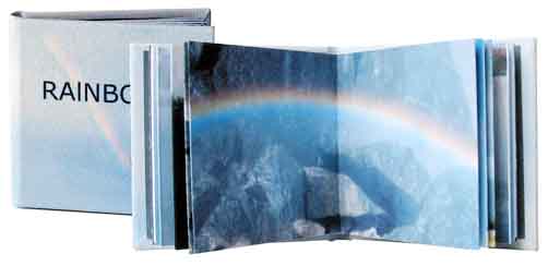 rainbows miniature artist book